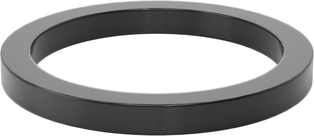 Kare Profilli Yağa Dayanıklı Buna-N O-Ring, 3/32 Kesirli Genişlik, Dash Numarası 118