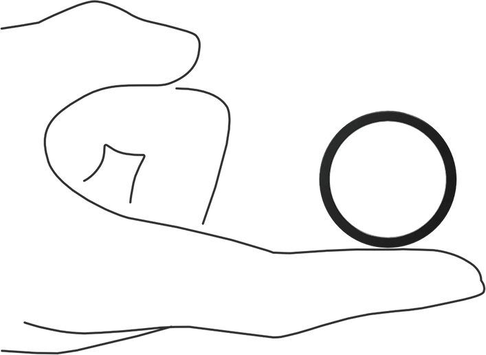 Kare Profilli Yağa Dayanıklı Buna-N O-Ring, 3/32 Kesirli Genişlik, Dash Numarası 122