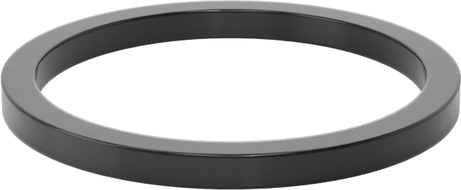 Kare Profilli Yağa Dayanıklı Buna-N O-Ring, 3/32 Kesirli Genişlik, Dash Numarası 123