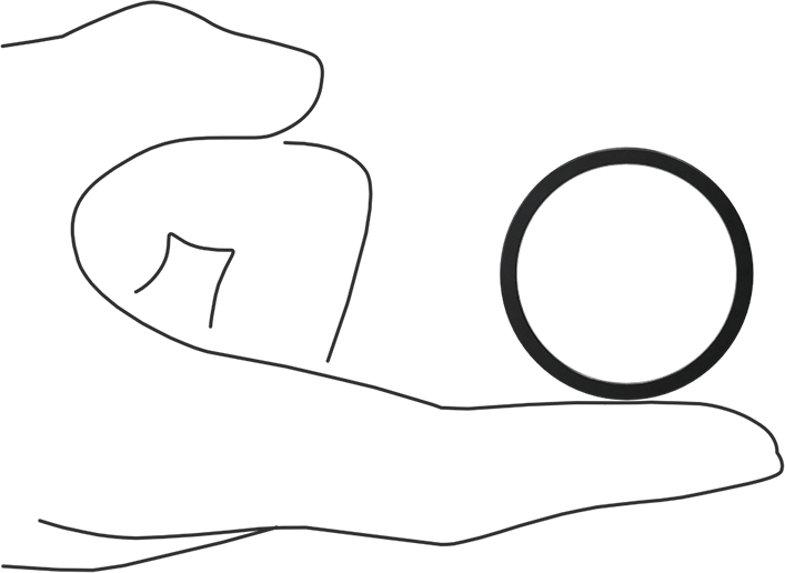 Kare Profilli Yağa Dayanıklı Buna-N O-Ring, 3/32 Kesirli Genişlik, Dash Numarası 125