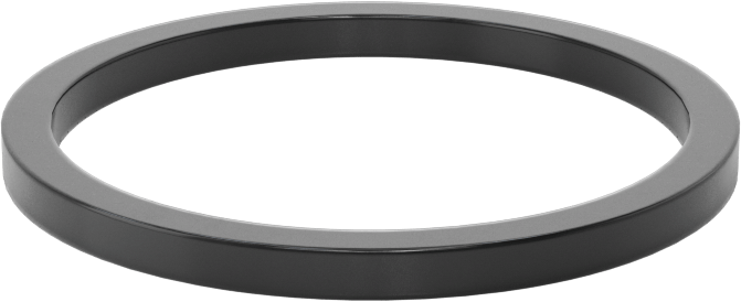 Kare Profilli Yağa Dayanıklı Buna-N O-Ring, 3/32 Kesirli Genişlik, Dash Numarası 125