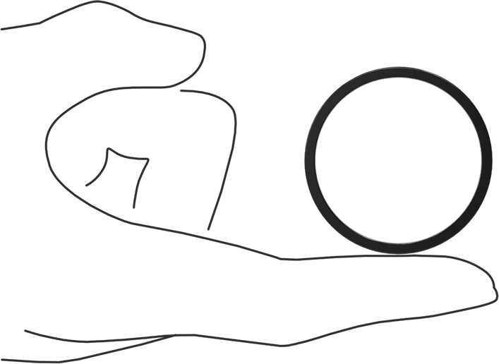 Kare Profilli Yağa Dayanıklı Buna-N O-Ring, 3/32 Kesirli Genişlik, Dash Numarası 129