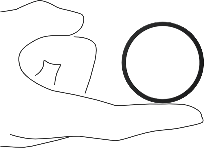 Kare Profilli Yağa Dayanıklı Buna-N O-Ring, 3/32 Kesirli Genişlik, Dash Numarası 131