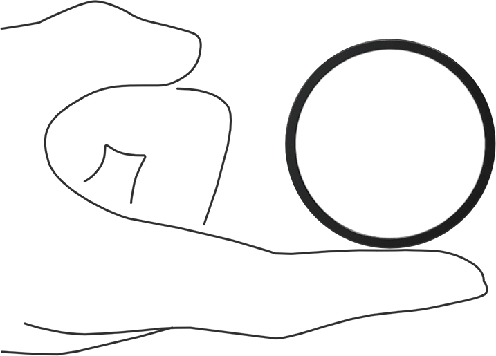 Kare Profilli Yağa Dayanıklı Buna-N O-Ring, 3/32 Kesirli Genişlik, Dash Numarası 133