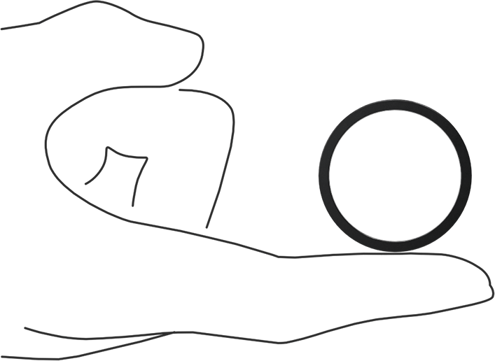 Kare Profilli Yağa Dayanıklı Buna-N O-Ring, 3/32 Kesirli Genişlik, Dash Numarası 124