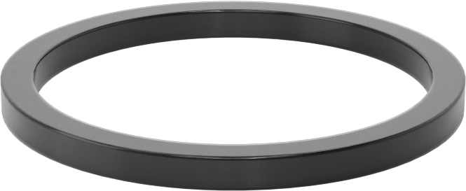 Kare Profilli Yağa Dayanıklı Buna-N O-Ring, 3/32 Kesirli Genişlik, Dash Numarası 124