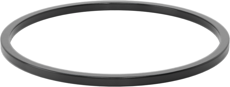 Kare Profilli Yağa Dayanıklı Buna-N O-Ring, 3/32 Kesirli Genişlik, Dash Numarası 142