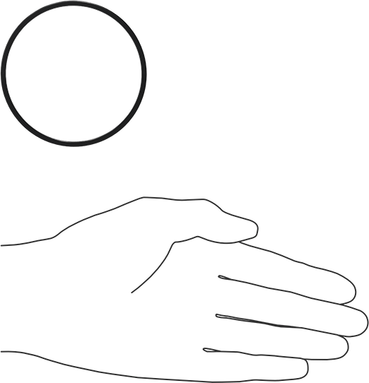 Kare Profilli Yağa Dayanıklı Buna-N O-Ring, 3/32 Kesirli Genişlik, Dash Numarası 147