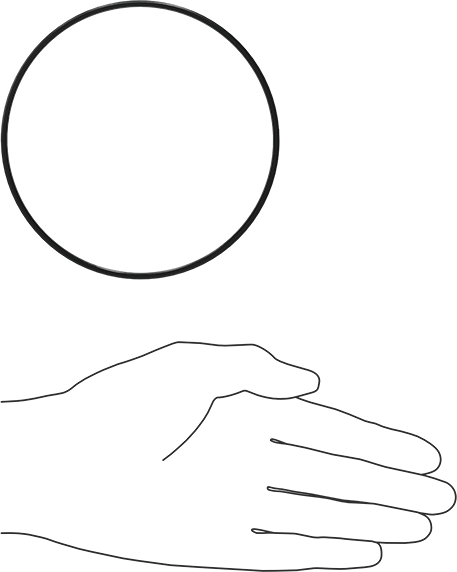 Kare Profilli Yağa Dayanıklı Buna-N O-Ring, 3/32 Kesirli Genişlik, Dash Numarası 156