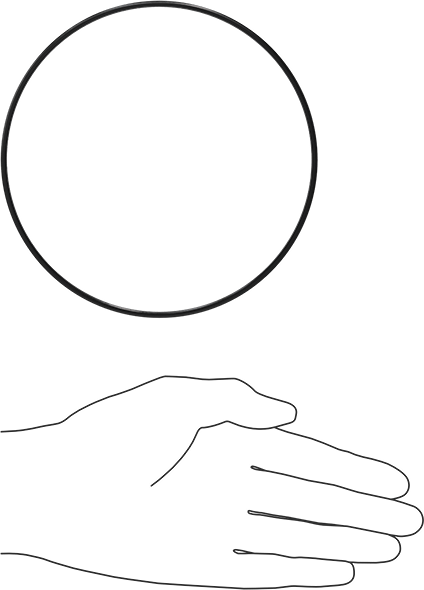 Kare Profilli Yağa Dayanıklı Buna-N O-Ring, 3/32 Kesirli Genişlik, Dash Numarası 160