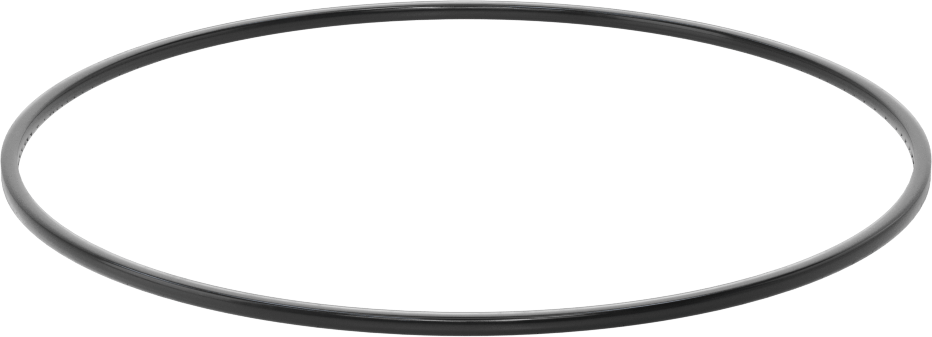 Kare Profilli Yağa Dayanıklı Buna-N O-Ring, 3/32 Kesirli Genişlik, Dash Numarası 161