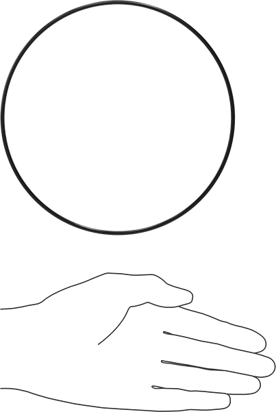 Kare Profilli Yağa Dayanıklı Buna-N O-Ring, 3/32 Kesirli Genişlik, Dash Numarası 163