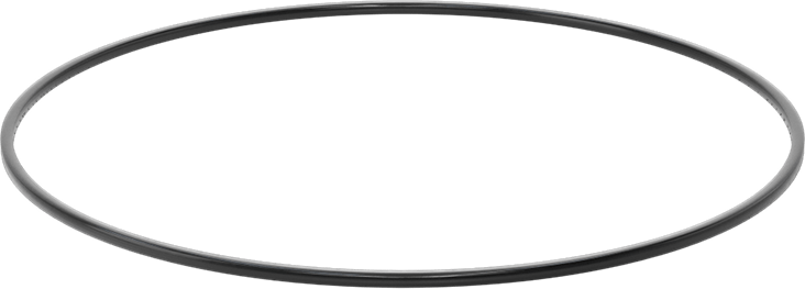 Kare Profilli Yağa Dayanıklı Buna-N O-Ring, 3/32 Kesirli Genişlik, Dash Numarası 165