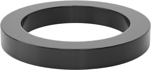 Kare Profilli Yağa Dayanıklı Buna-N O-Ring, 1/8 Kesirli Genişlik, Dash Numarası 210