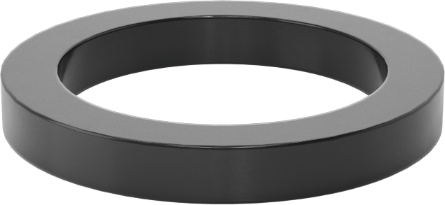 Kare Profilli Yağa Dayanıklı Buna-N O-Ring, 1/8 Kesirli Genişlik, Dash Numarası 211