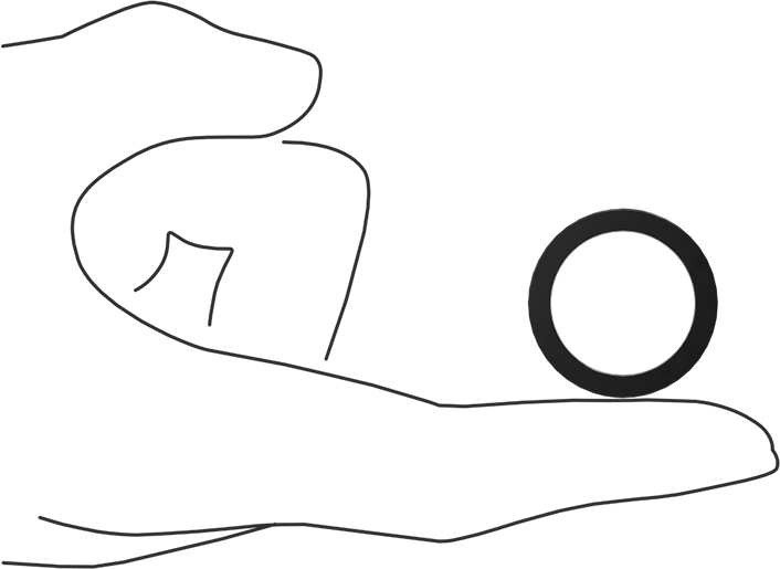 Kare Profilli Yağa Dayanıklı Buna-N O-Ring, 1/8 Kesirli Genişlik, Dash Numarası 212