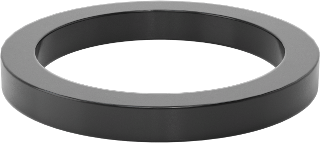 Kare Profilli Yağa Dayanıklı Buna-N O-Ring, 1/8 Kesirli Genişlik, Dash Numarası 214