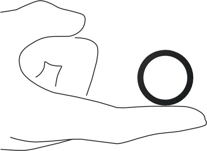 Kare Profilli Yağa Dayanıklı Buna-N O-Ring, 1/8 Kesirli Genişlik, Dash Numarası 214