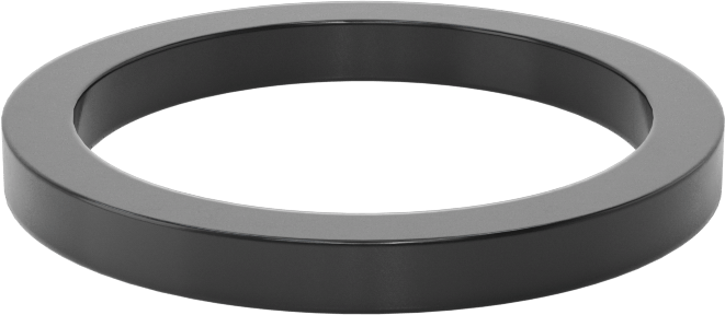 Kare Profilli Yağa Dayanıklı Buna-N O-Ring, 1/8 Kesirli Genişlik, Dash Numarası 216