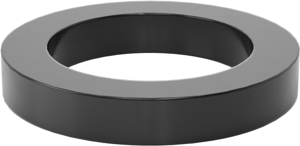 Kare Profilli Yağa Dayanıklı Buna-N O-Ring, 1/8 Kesirli Genişlik, Dash Numarası 208