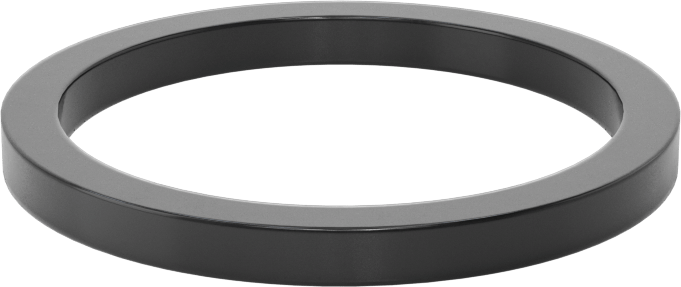 Kare Profilli Yağa Dayanıklı Buna-N O-Ring, 1/8 Kesirli Genişlik, Dash Numarası 220