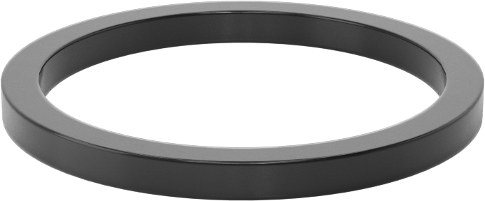 Kare Profilli Yağa Dayanıklı Buna-N O-Ring, 1/8 Kesirli Genişlik, Dash Numarası 222