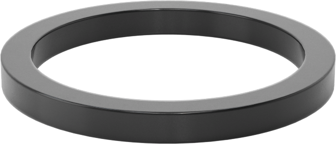 Kare Profilli Yağa Dayanıklı Buna-N O-Ring, 1/8 Kesirli Genişlik, Dash Numarası 218