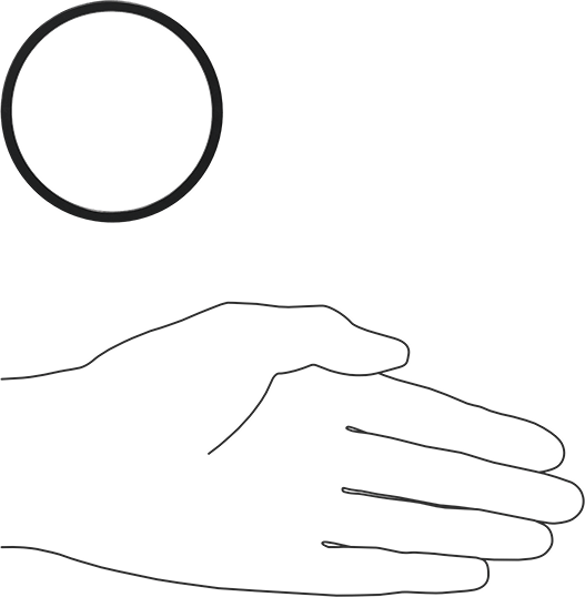 Kare Profilli Yağa Dayanıklı Buna-N O-Ring, 1/8 Kesirli Genişlik, Dash Numarası 230