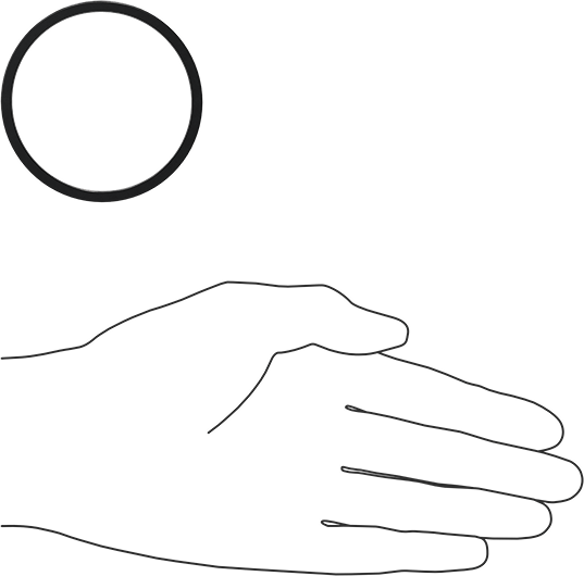 Kare Profilli Yağa Dayanıklı Buna-N O-Ring, 1/8 Kesirli Genişlik, Dash Numarası 228