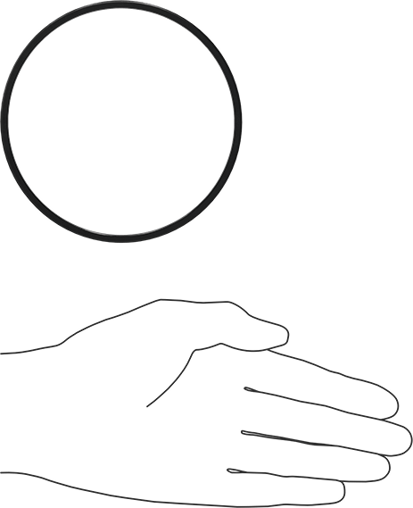 Kare Profilli Yağa Dayanıklı Buna-N O-Ring, 1/8 Kesirli Genişlik, Dash Numarası 242