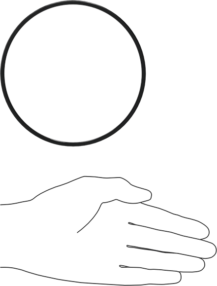 Kare Profilli Yağa Dayanıklı Buna-N O-Ring, 1/8 Kesirli Genişlik, Dash Numarası 247