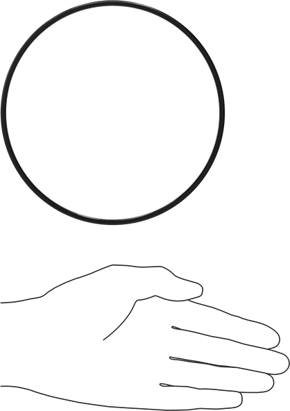 Kare Profilli Yağa Dayanıklı Buna-N O-Ring, 1/8 Kesirli Genişlik, Dash Numarası 253