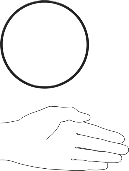 Kare Profilli Yağa Dayanıklı Buna-N O-Ring, 1/8 Kesirli Genişlik, Dash Numarası 248