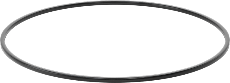 Kare Profilli Yağa Dayanıklı Buna-N O-Ring, 1/8 Kesirli Genişlik, Dash Numarası 264