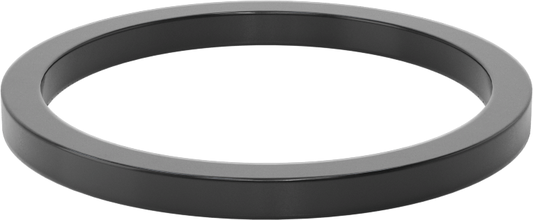 Kare Profilli Yağa Dayanıklı Buna-N O-Ring, 3/16 Kesirli Genişlik, Dash Numarası 332