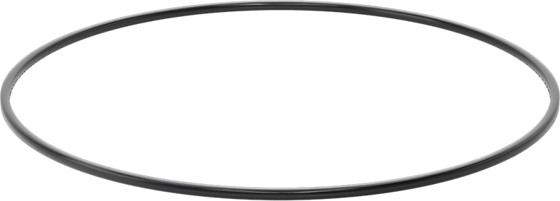 Kare Profilli Yağa Dayanıklı Buna-N O-Ring, 1/8 Kesirli Genişlik, Dash Numarası 268