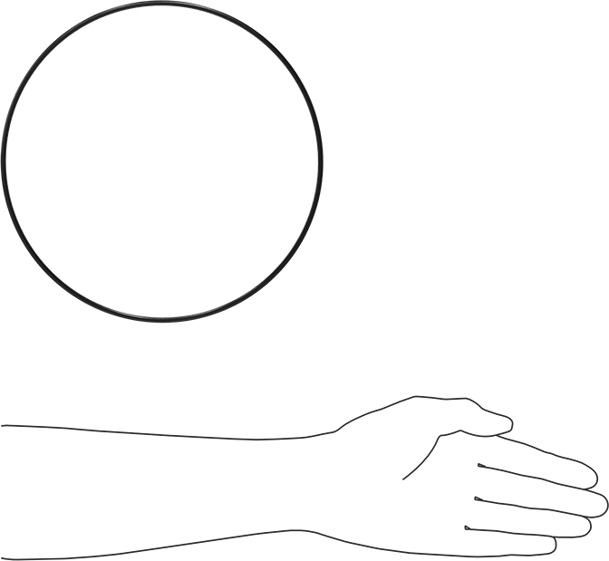 Kare Profilli Yağa Dayanıklı Buna-N O-Ring, 1/8 Kesirli Genişlik, Dash Numarası 268