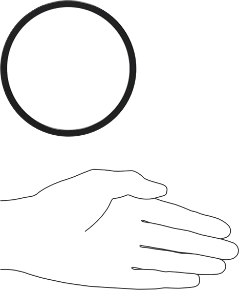 Kare Profilli Yağa Dayanıklı Buna-N O-Ring, 3/16 Kesirli Genişlik, Dash Numarası 343