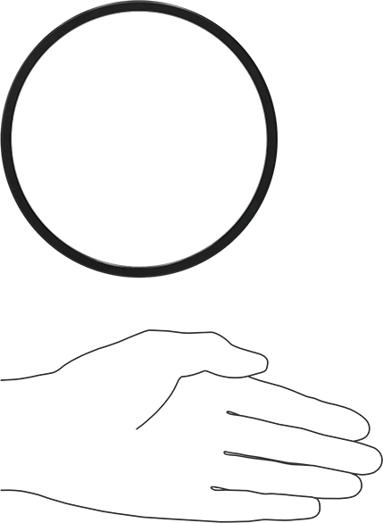 Kare Profilli Yağa Dayanıklı Buna-N O-Ring, 3/16 Kesirli Genişlik, Dash Numarası 352