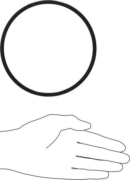 Kare Profilli Yağa Dayanıklı Buna-N O-Ring, 3/16 Kesirli Genişlik, Dash Numarası 353