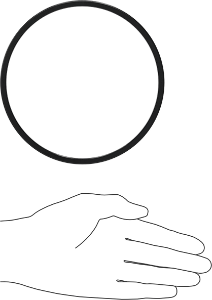 Kare Profilli Yağa Dayanıklı Buna-N O-Ring, 3/16 Kesirli Genişlik, Dash Numarası 355