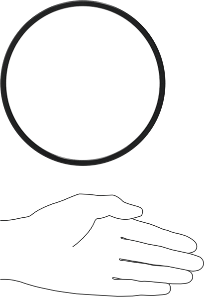 Kare Profilli Yağa Dayanıklı Buna-N O-Ring, 3/16 Kesirli Genişlik, Dash Numarası 357