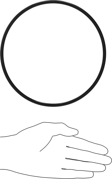 Kare Profilli Yağa Dayanıklı Buna-N O-Ring, 3/16 Kesirli Genişlik, Dash Numarası 363