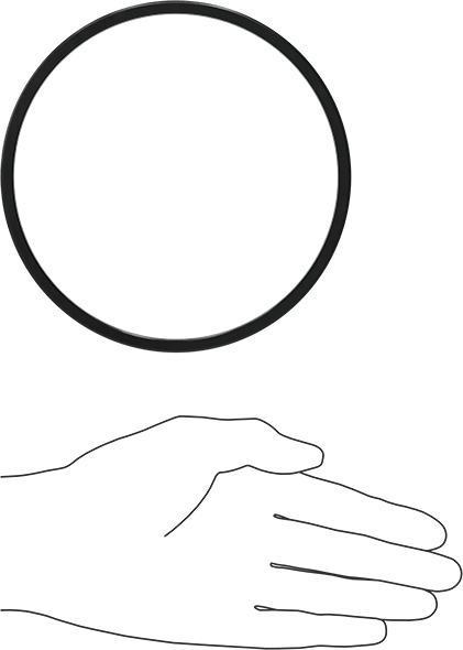 Kare Profilli Yağa Dayanıklı Buna-N O-Ring, 3/16 Kesirli Genişlik, Dash Numarası 354