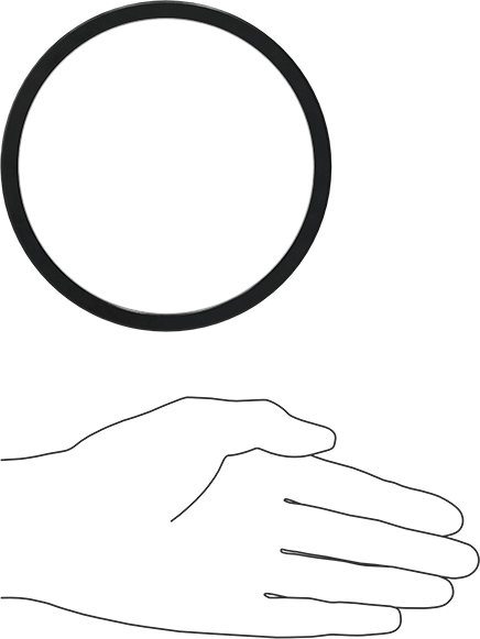 Kare Profilli Yağa Dayanıklı Buna-N O-Ring, 1/4 Kesirli Genişlik, Dash Numarası 425