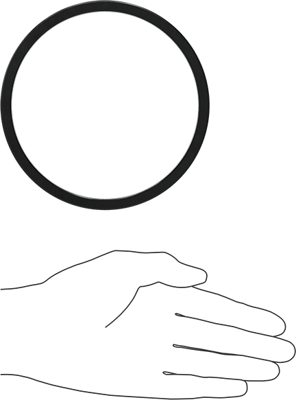 Kare Profilli Yağa Dayanıklı Buna-N O-Ring, 1/4 Kesirli Genişlik, Dash Numarası 426