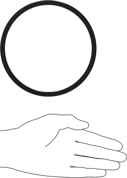 Kare Profilli Yağa Dayanıklı Buna-N O-Ring, 1/4 Kesirli Genişlik, Dash Numarası 429