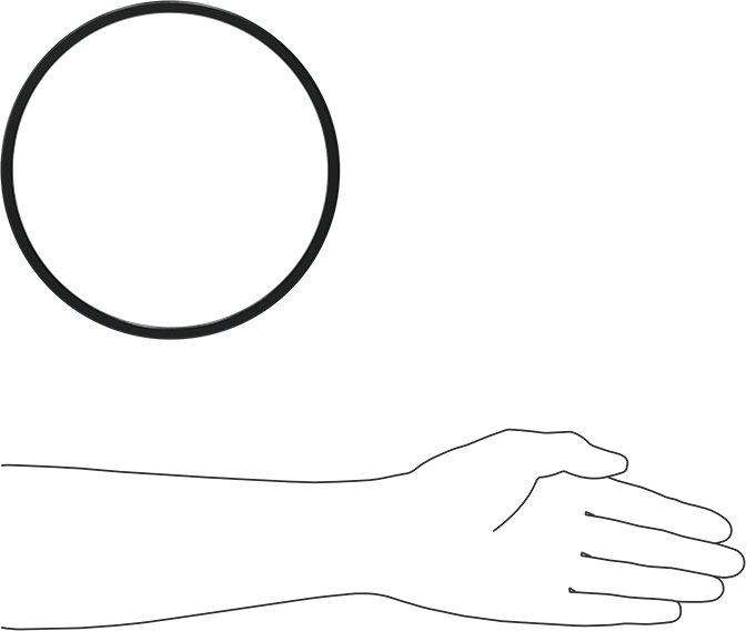 Kare Profilli Yağa Dayanıklı Buna-N O-Ring, 1/4 Kesirli Genişlik, Dash Numarası 441