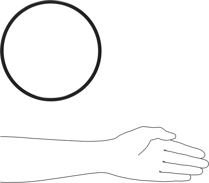 Kare Profilli Yağa Dayanıklı Buna-N O-Ring, 1/4 Kesirli Genişlik, Dash Numarası 443