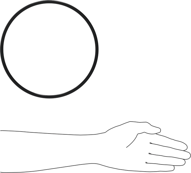 Kare Profilli Yağa Dayanıklı Buna-N O-Ring, 1/4 Kesirli Genişlik, Dash Numarası 445